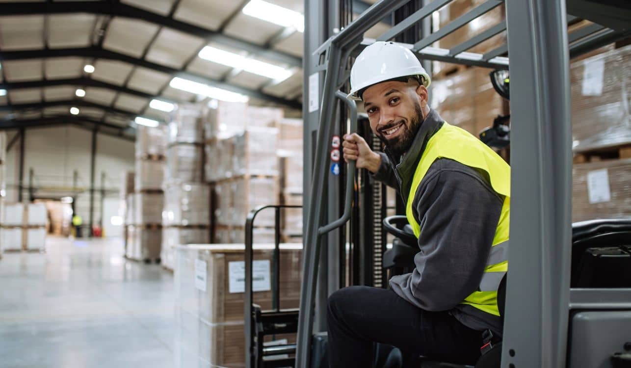 Image of warehouse worker.